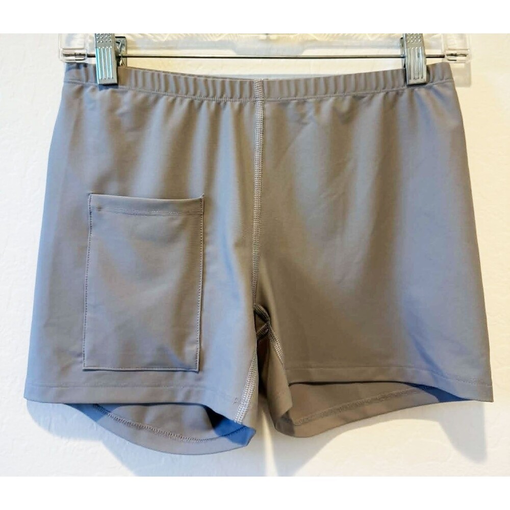 PXG Small Womens Golf Shorts Stretchy Scorecard Pocket Gray Fitted Elastic Waist